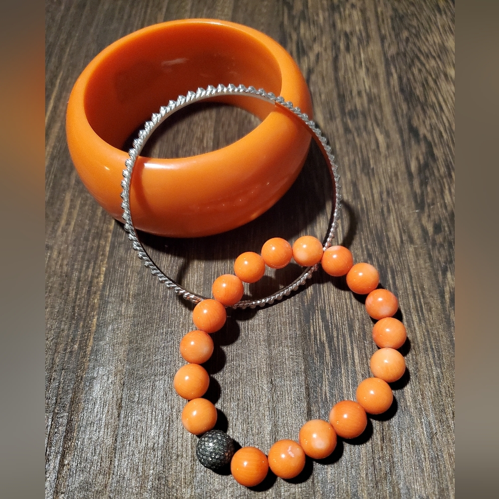Orange Bracelet Set